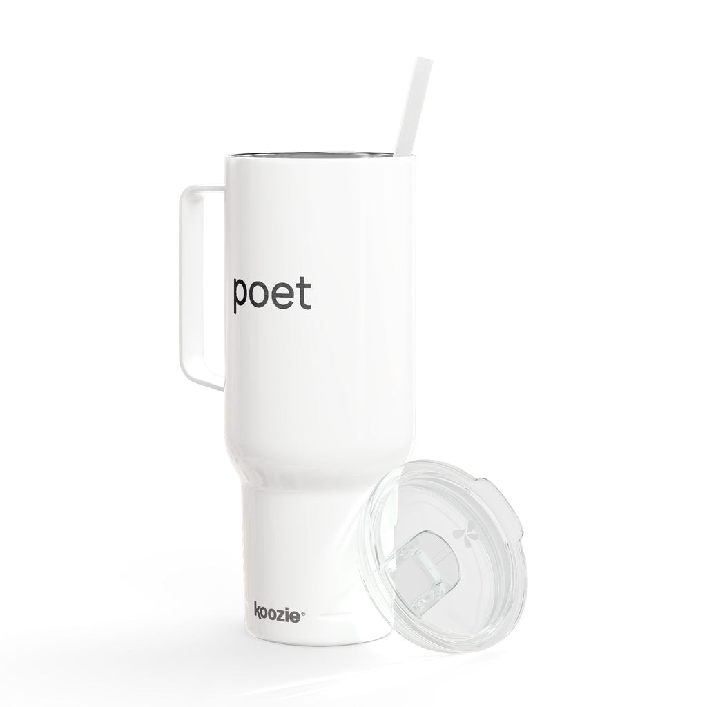 40oz Engraved Insulated Travel Mug with Lid & Straw