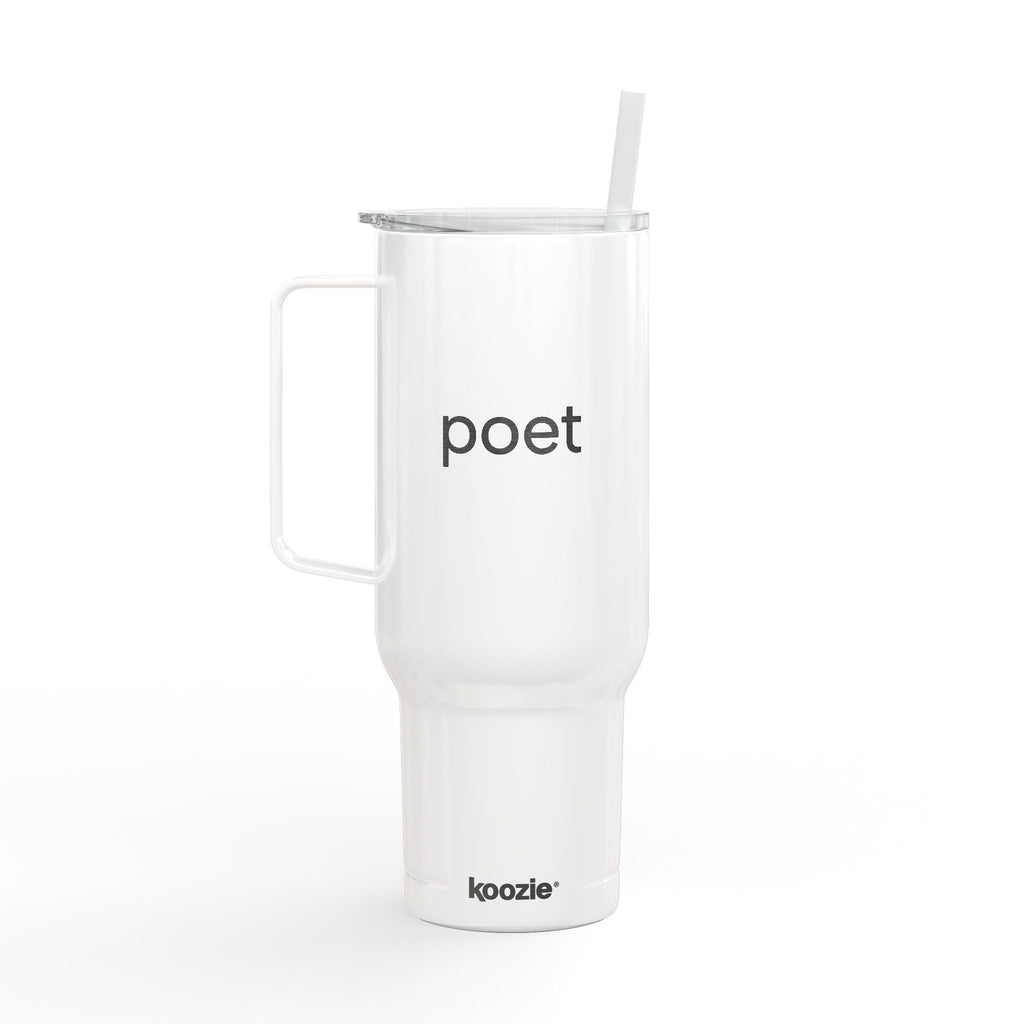 40oz Engraved Insulated Travel Mug with Lid & Straw