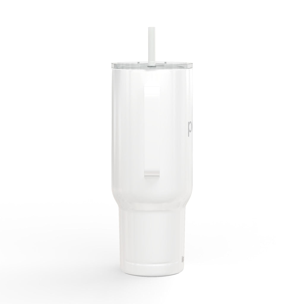 40oz Engraved Insulated Travel Mug with Lid & Straw